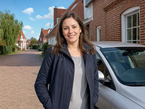Verkäufer aus Bergrheinfeld mit dem verkauften Fahrzeug